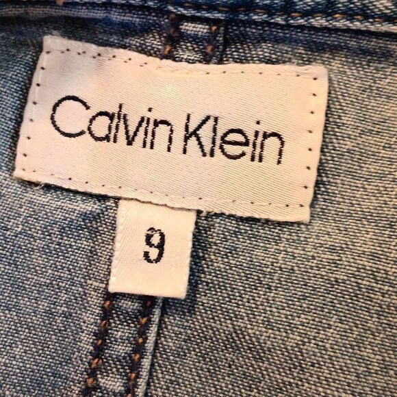 Vintage Calvin Klein Denim Dress. Coastal Cowgirl, Western - Picture 7 of 12